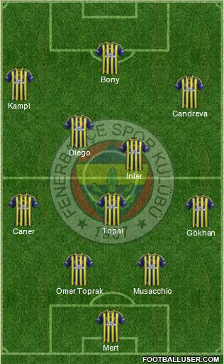 Fenerbahçe SK Formation 2014