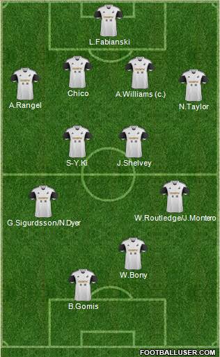Swansea City Formation 2014