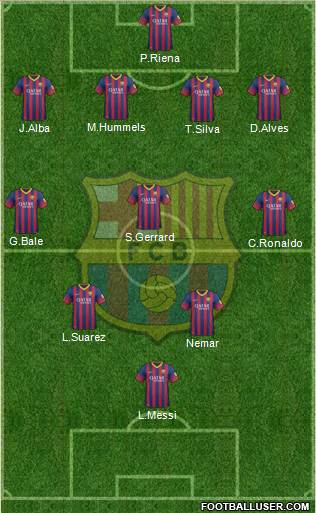 F.C. Barcelona Formation 2014
