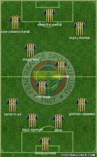 Fenerbahçe SK Formation 2014