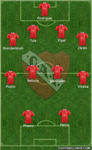 Independiente Formation 2014