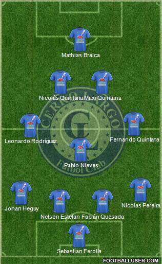 Cerro Largo Fútbol Club Formation 2014