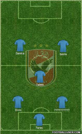 Al-Ahly Sporting Club Formation 2014