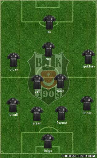 Besiktas JK Formation 2014