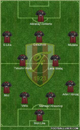 KS Flamurtari Vlorë Formation 2014