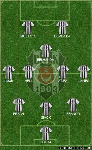 Besiktas JK Formation 2014