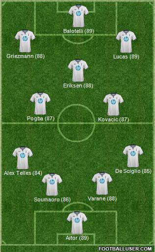 Tottenham Hotspur Formation 2014