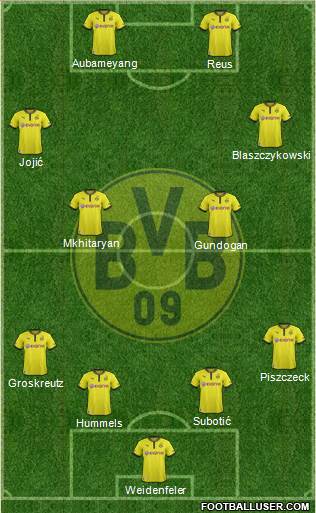 Borussia Dortmund Formation 2014