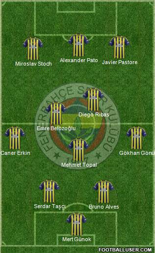Fenerbahçe SK Formation 2014