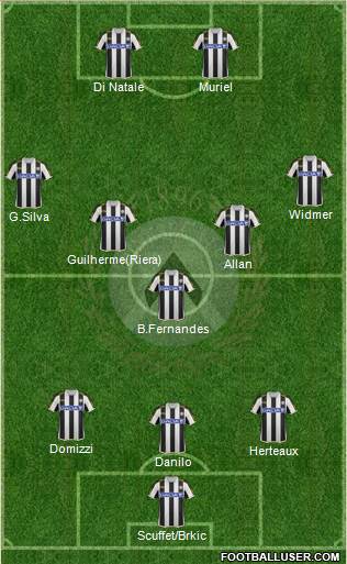 Udinese Formation 2014