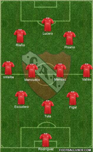 Independiente Formation 2014