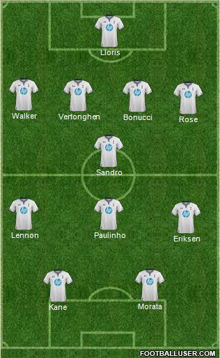 Tottenham Hotspur Formation 2014