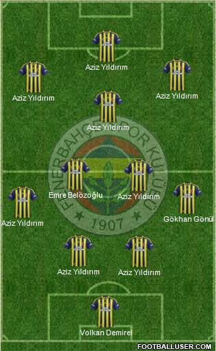 Fenerbahçe SK Formation 2014