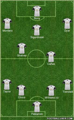 Swansea City Formation 2014
