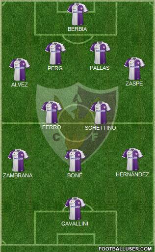 Centro Atlético Fénix Formation 2014
