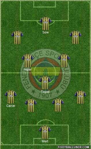 Fenerbahçe SK Formation 2014
