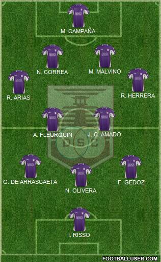 Defensor Sporting Club Formation 2014
