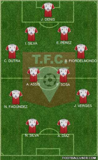 Tacuarembó Fútbol Club Formation 2014