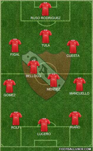 Independiente Formation 2014