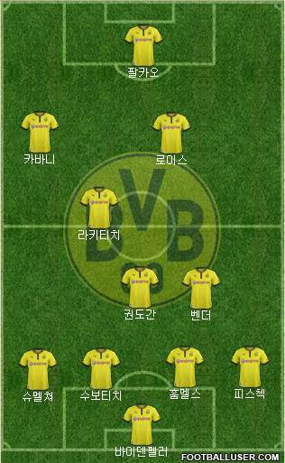 Borussia Dortmund Formation 2014