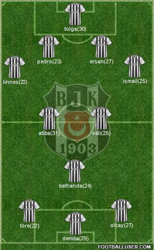 Besiktas JK Formation 2014