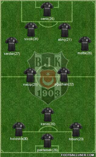 Besiktas JK Formation 2014