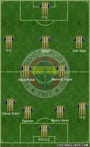 Fenerbahçe SK Formation 2014