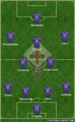 Fiorentina Formation 2014