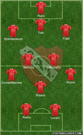 Independiente Formation 2014