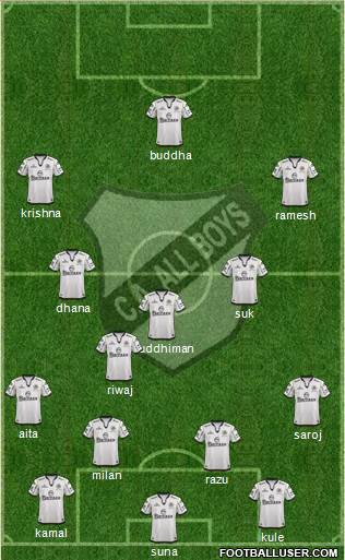 All Boys Formation 2014