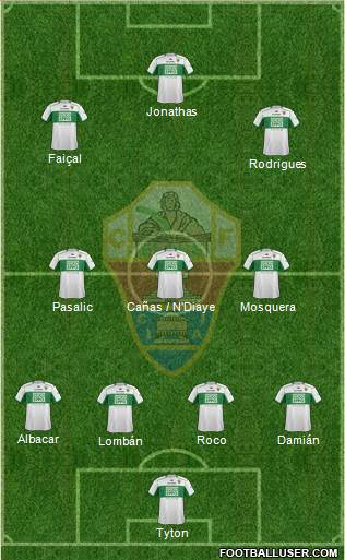 Elche C.F., S.A.D. Formation 2014