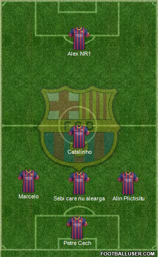 F.C. Barcelona Formation 2014
