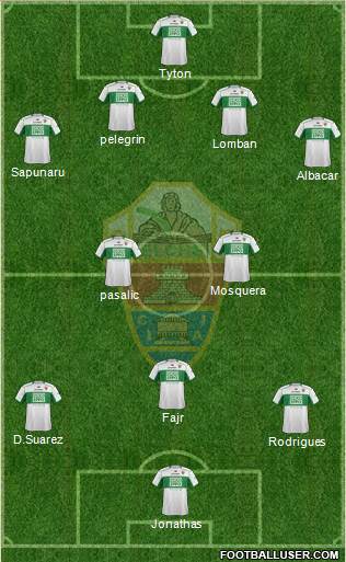 Elche C.F., S.A.D. Formation 2014