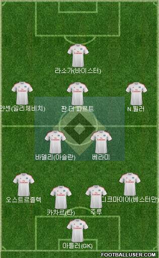 Hamburger SV Formation 2014