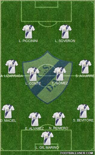 Deportivo Merlo football formation