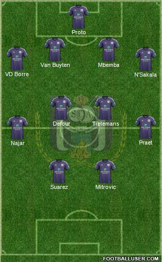 RSC Anderlecht Formation 2014