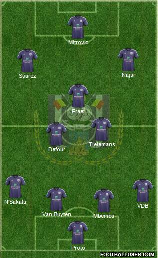 RSC Anderlecht Formation 2014