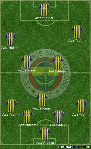 Fenerbahçe SK Formation 2014
