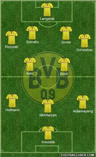 Borussia Dortmund Formation 2014