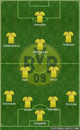 Borussia Dortmund Formation 2014