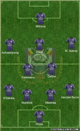 RSC Anderlecht Formation 2014