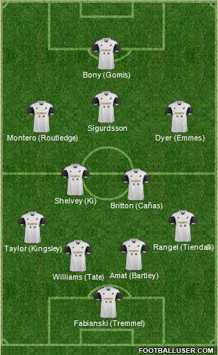 Swansea City Formation 2014