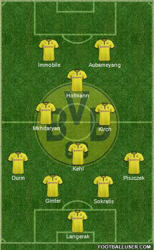 Borussia Dortmund Formation 2014