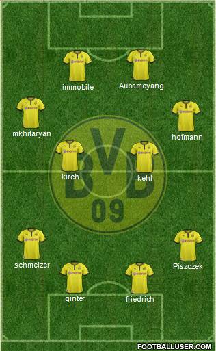 Borussia Dortmund Formation 2014