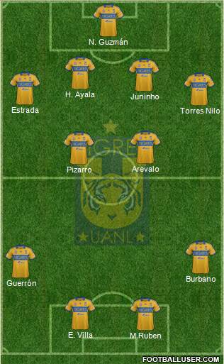 Club Universitario de Nuevo León Formation 2014