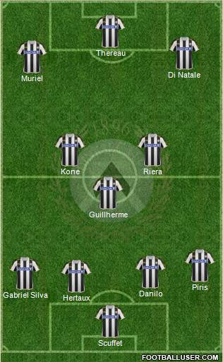 Udinese Formation 2014