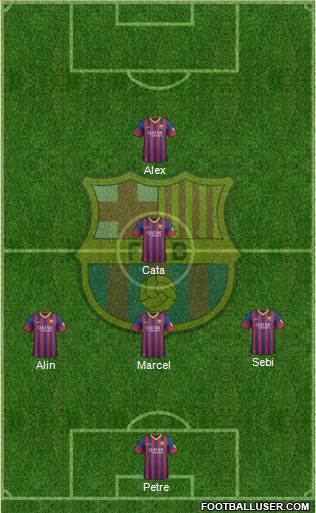 F.C. Barcelona Formation 2014