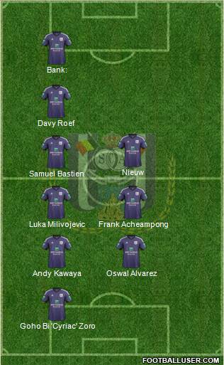RSC Anderlecht Formation 2014