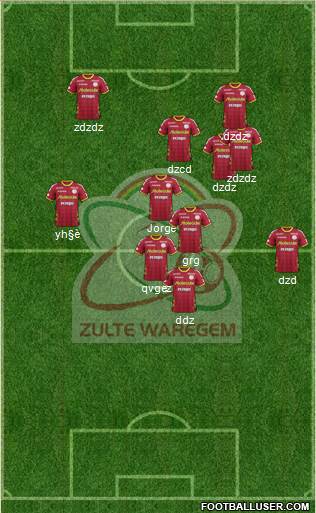SV Zulte Waregem Formation 2014