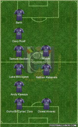 RSC Anderlecht Formation 2014